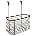 iDesign Axis Metal Over the Cabinet Storage Organizer, Waste Basket for Aluminum Foil, Sandwich Baggies, Cleaning Supplies, Garbage Bags, Bath Supplies, 6.2