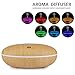 1byone Essential Oil Diffuser, 350ml Aromatherapy Diffusers for Essential Oils，Cool Mist Humidifier with Adjustable Mist Waterless Auto-Off for Home Office Bedroom (Wood Grain)
