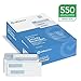 550 SELF Seal Double Window Security Envelopes - Designed for QuickBooks Checks, Business Checks, and Computer Checks - Security Tinted - Peel & Seal - 3 5/8” x 8 11/16” - 24 LB (NOT for INVOICES)