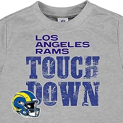 Gerber Unisex Baby NFL 3 Pack Short Sleeve Fan Tee
