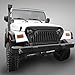 ICARS Black Front Matte Front Gladiator Grille Cover Vader Grill w/Mesh Inserts for 1997-2006 Jeep Wrangler TJ & Unlimited