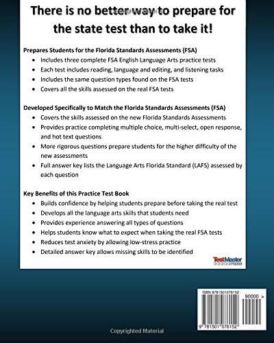 Florida Test Prep Fsa Practice Test Book Mathematics Grade 4 Includes Two Full Length Practice Tests Buy Online In Gambia At Gambia Desertcart Productid 11600691