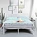 Bed Frame Full Size, Yanni Premium Platform Metal Mattress Foundation / Box Spring Replacement with Headboard and Footboard, Under-bed Storage, Enhanced Sturdy Slats, 10 Legs, White