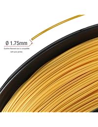 tianse Oro, PLA Filamento impresora 3d, 1 kg bobina 1,75 mm, dimensional Precisión +  0,03 mm