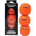 Zeekio - Galaxy Juggling Ball - Professional Grade - Suitable for All Levels & Ages - Premium 12 Panel Genuine Leather Ball Durable - 130 Grams 67mm - Set of 3 - Orange