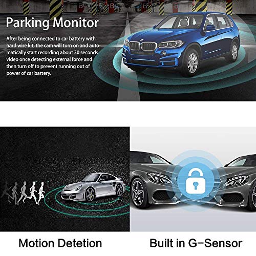 4K Car Dash Cam, 2.4" Dash Camera Recorder WiFi GPS, 170 °Wide Angle Dashboard Camera with G-Sensor, WDR Super Night Vision, Loop Recording,Parking Monitor,SOS Protection,Motion Detection