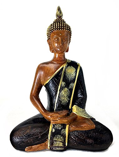 Buddha earth touching mudra statue