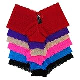 Basico Women Lace Boyshort Panty 12pcs 6 Color Assorted ** Various size **