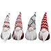 S-DEAL Christmas Gnome Plush Scandinavian Tomte Nordic Figurine Swedish Yule Santa Holiday Decorations Winter Table Ornament Set of 4