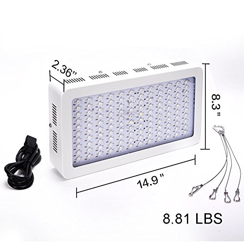 HollandStar LED Grow Light Full Spectrum 1200W for Indoor Hydroponic Plants Veg and Blooming (1200-new)