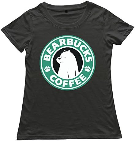 Jocima Women's We Bare Bears T Shirts Black