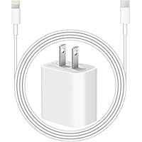 iPhone Charger for iPhone 13 12 [Apple MFi Certified] 20W PD Fast Type C Wall Charger with 6FT Charging Cable Compatible…