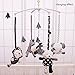 SHILOH Baby Crib Stroller Carseat Decoration 5PCS White & Black (Zoo Animals)
