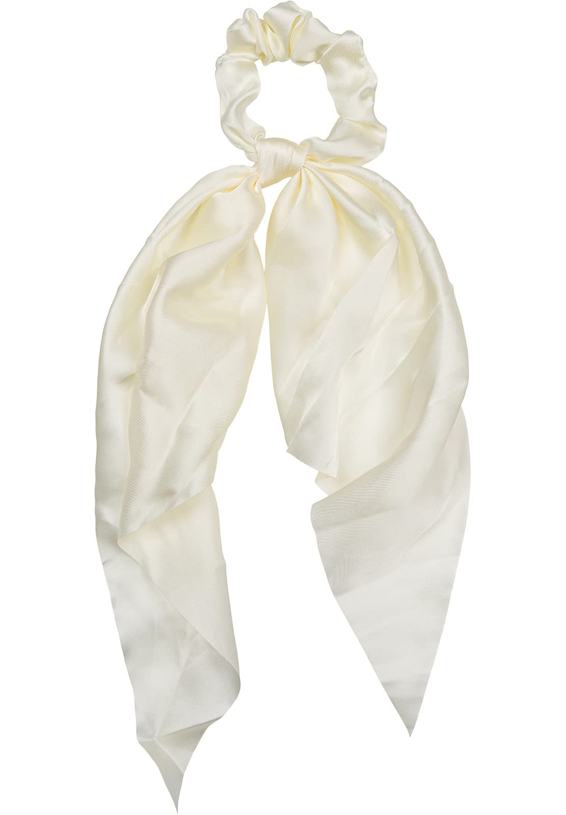 styleBREAKER ladies hair tie unicoloured with bow in retro style, elastic, scrunchie, braid, hair band 04027040, Colour:Cream