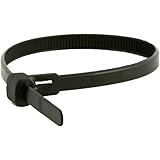 Monoprice Releasable cable tie 6 inch 50LBS, 100pcs/Pack - Black