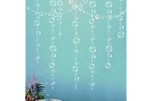 Decor365 Under The Sea Party Decorations White Bubble Garlands Little Mermaid Birthday Decorations Bday Hanging Streamer Beach Banner Decor Underwater Backdrop Kids Ocean Party Supplies
