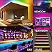 LED Strip Lights Waterproof, 32.8ft/10M Bluetooth LED Chasing Light with APP, Dream Color Changing RGB Rope Lights Kit, 12V 300 LEDs Flexible Led Strip Lighting for Bedroom Kitchen Home Decoration