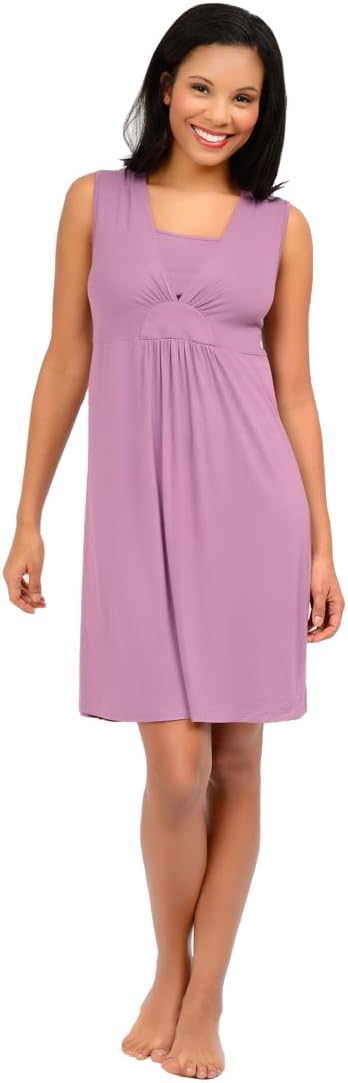 La Leche League International Chemise with Layer V-Neck #4370,2XL,Orchid