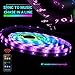 Led Strip Lights Sync to Music, 5M/16.54ft Chase Effect Led Lights Kit 5050 RGB Led Rope Lights Waterproof Led Lights Strip with 360 Degree Signals Accept RF Remote 12V AC Adapter Powered