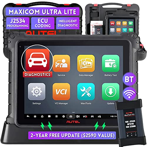 Autel MaxiCOM Ultra Lite Scan Tool - 2024 Newest Intelligent Diagnostic ...