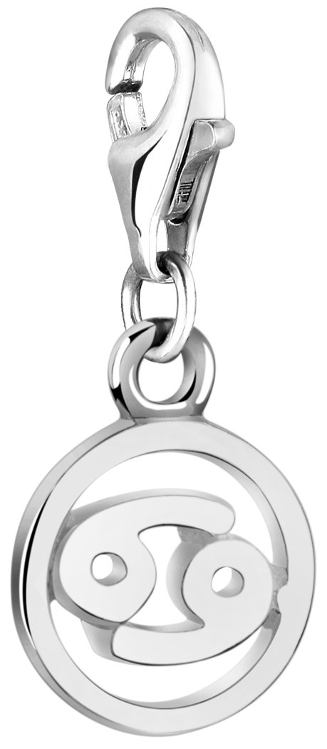Nenalina Charm Cancer Zodiac Pendant, for All Brands of Charm Bracelets and Necklaces, Made of 925 Sterling Silver 713296-000