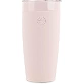 W&P Porter Insulated Tumbler 20 oz | No Metallic Aftertaste Ceramic Coated for Water, Coffee, & Tea | Wide Mouth Vacuum Insulated | Dishwasher Safe, Blush (Tone on Tone)