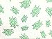 Fitted Crib Sheet in GOTS-Certified Soft Organic Cotton for Baby or Toddler, Turtle Print (Green)