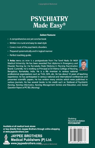 Psychiatry Made Easy Amazoncouk T Anbu 9789350909676 - 