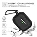 Ztotop Case for New AirPods Pro Case 2019, Visible Front LED/Soft Silicone/Shock & Scratch-Resistant, Durable Protective Cover with Hinge for AirPods Pro Charging 2019 Case 3rd Gen, Black