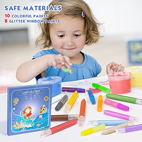 Window Art Kit to Paint Your Own Suncatchers, Art and Craft Paint Kit