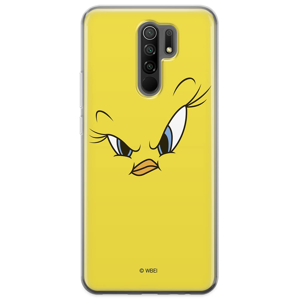 ERT GROUP mobile phone case for Xiaomi REDMI 9 original and officially Licensed Looney Tunes pattern Tweety 001 optimally adapted to the shape of the mobile phone, case made of TPU