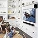 Masione HDTV Antenna Amplified Super Thin Indoor Using - with Detachable Amplifier Signal Booster UHF VHF High Gain and 10ft Excellent Performance Coaxial Cable - 60 Miles Range Digital Antenna