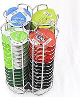 EXZACT Coffee Capsule Stand Rotating Tower for Tassimo 52 Caps Chrome view 6