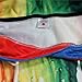RAISEVERN Men's Multicolor Melting Paint Hoodies Autumn Fleece Hooded Sweater Sweatshirt Melting Paint XX-Large