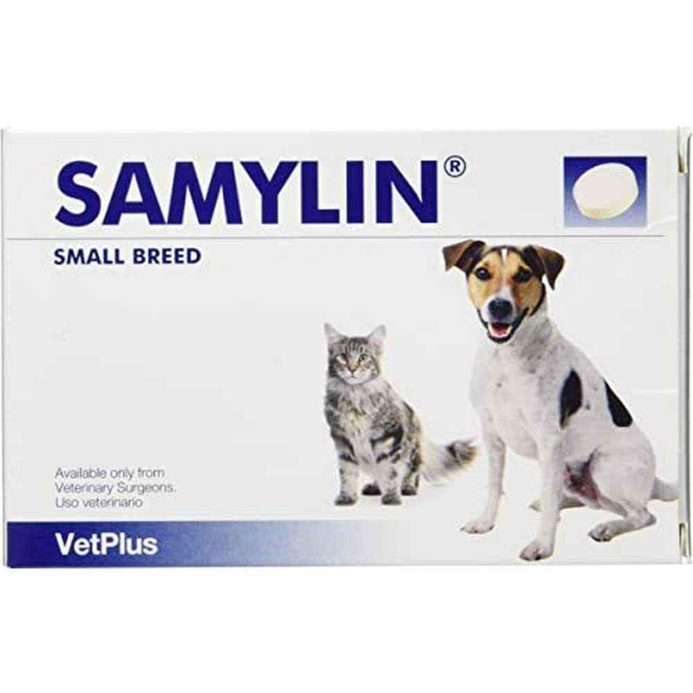Vetplus Samylin Small Container with 30 Tablets for Digestive System
