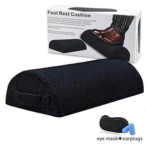Buy Foot Rest Cushion Under Desk,Memory Foam Half Moon Bolster Pillow