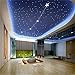 CHINLY 32W RGB 4-Speed Twinkle Remote LED Fiber Optic Star Ceiling kit Light 1000 Strands 16.4ft Long 0.75mm +Crystal