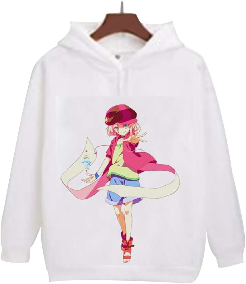 QIAOTT No Game No Life Anime Pullover,3D Print Fleece Cosplay Hoodies Sweatshirt for Anime Fans