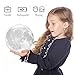 Moon Lamp Moon Light 3D Moon Lamp - Seamless - 3 Color Moon Night Light with Stand - Mood Lamp Book, Globe, Cool Lamp, USB Charging, with Wooden Stand, Box, Kids, Moonlight LED, 5.9 in