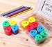 Mega Set Of 12 Double Hole Triangular Shaped Pencil Sharpener With Cover and Receptacle! Comes In 4 Colors- Red, Blue, Yellow, and Green!