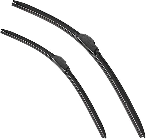 Amazon 車用 ワイパーブレード 550mm 450mm 最新型 Uクリップ フロントガラス用ワイパー 運転席 助手席 左右2本セット 550 450 ワイパーブレード 車 バイク