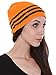 TGD Hat Unisex Beanie Warmer Wind Guard Cap (Orange)