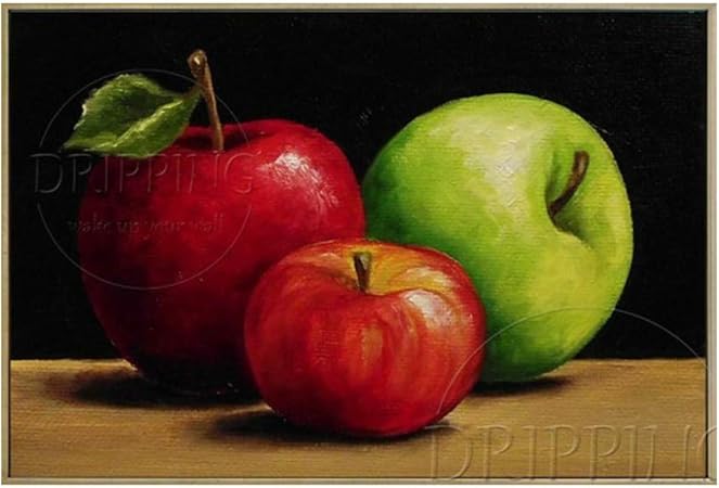 Yddfsggfdsg Artiste Peinte A La Main Impressionniste Nature Morte Peinture A L Huile De Fruits Sur Toile Delicious Peinture A L Huile De Pomme Pour La Decoration De Cuisine 150x170cm Amazon Fr Cuisine Maison
