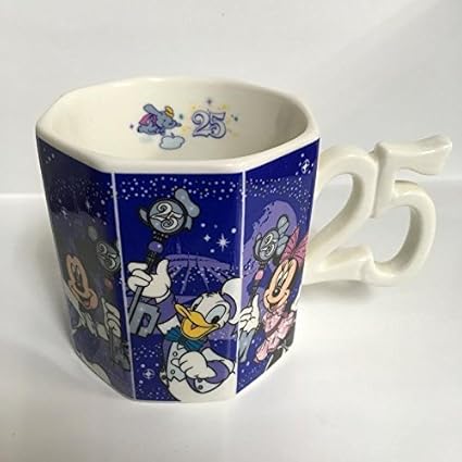 Amazon Co Jp 東京ディズニーランド 25周年記念 スーベニアカップ マグカップ ホビー