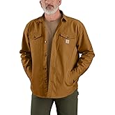 Carhartt Men's Montana Rugged Flex Loose Fit Duck Shirt Jac