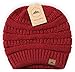 Tough Headwear Womens Winter Hat - Warm Chunky Cable Knit Beanies - Winter Beanie Hats for Women Cold Weather - Beanies Women Maroon