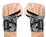 wrist wraps by rip toned 18 professional grade with thumb loops wrist support braces for men  women weight lifting xfit powerlifting strength training bonus ebook