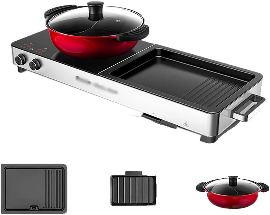 Review zaizai Electric Grill Hot Pot 2200W Fast Heat BBQ Smokeless