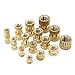 OCR M2 M3 M4 M5 330 Pieces Female Brass Threaded Knurled Insert Embedment Nuts