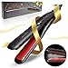 Professional Steam Hair Straightener by LaMagie Ceramic Tourmaline Ionic Flat Iron Salon Straighteners and Curlers Best Brush Curler all types of Hairs Includes Refill Bottle, Clips, Glove and Bag